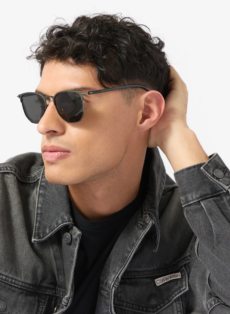 Robert Wood Polarized Lens Clubmaster Sunglasses