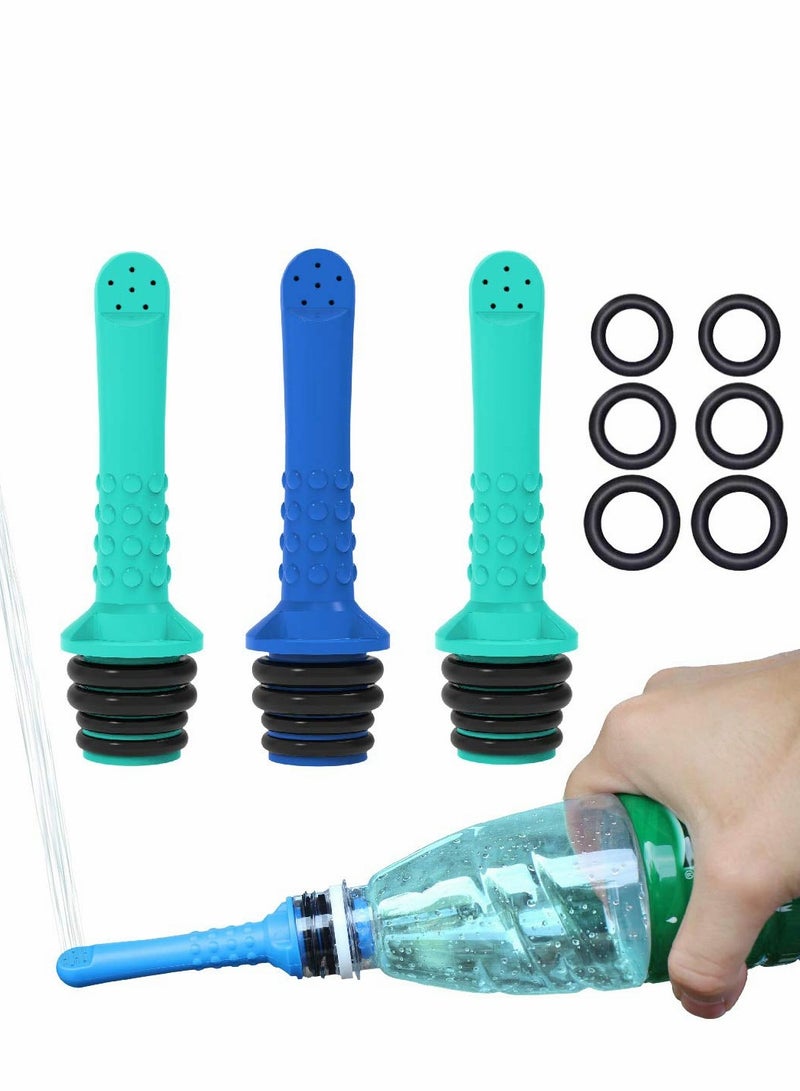 Portable Bidet Pipe - 3 Pack | Travel Upside Down Bottle for Personal Hygiene | Universal & Compatible with Most Bottles | Ideal for Perennial Recovery & Hygiene on the Go. - Image 1