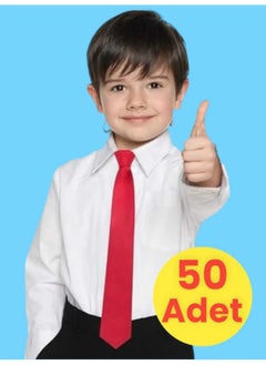 Mood Agenda Unisex 5 - 10 Years Old Children's Elastic Tie 50 Pieces 