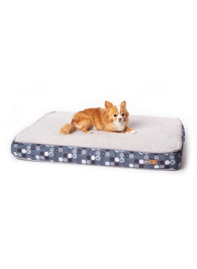 K&H Pet Products - K&H Pet Products Superior Orthopedic Dog Bed Gray/Paw Small 27 X 36 X 4 Inches - Image 1