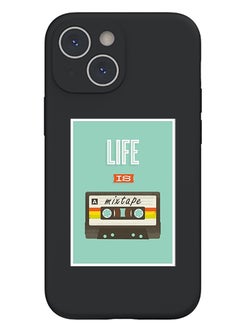 Theodor Protective Slim Fit Case Liquid Silicone Cover with Full Body Protection Anti-Scratch Shockproof Case For iPhone 13 Black  - Llamazing lama  - Image 1