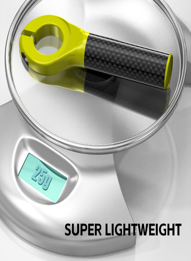 إنلي أطراف مقود دراجة هوائية من ألياف الكربون، مقابض مقود دراجة جبلية، ملزمة مقود دراجة - Image 2