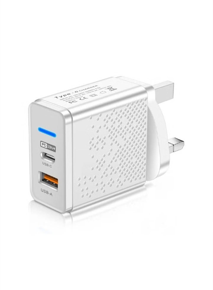65W GaN Charger USB C Power Adapter Dual Type A and Type C Wall Charging Plug GaN Compatible with Steam Deck, iPhone, iPad, Oneplus, Huawei, Lenovo, HP, Asus, Ace, Xiaomi, Samsung - Image 1