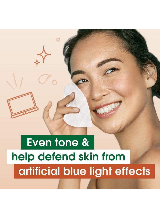 simple Imple Facial Cleansing Wipes For Stressed Looking Skin Instant Glow & Defend Face Cleansing Wipes That Brightens And Evens Skin Tone 25 Count 6 Pack  - Image 3