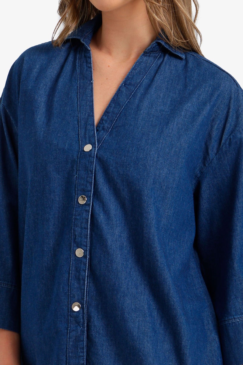 Carina Lightweight Denim Shirt - Image 4