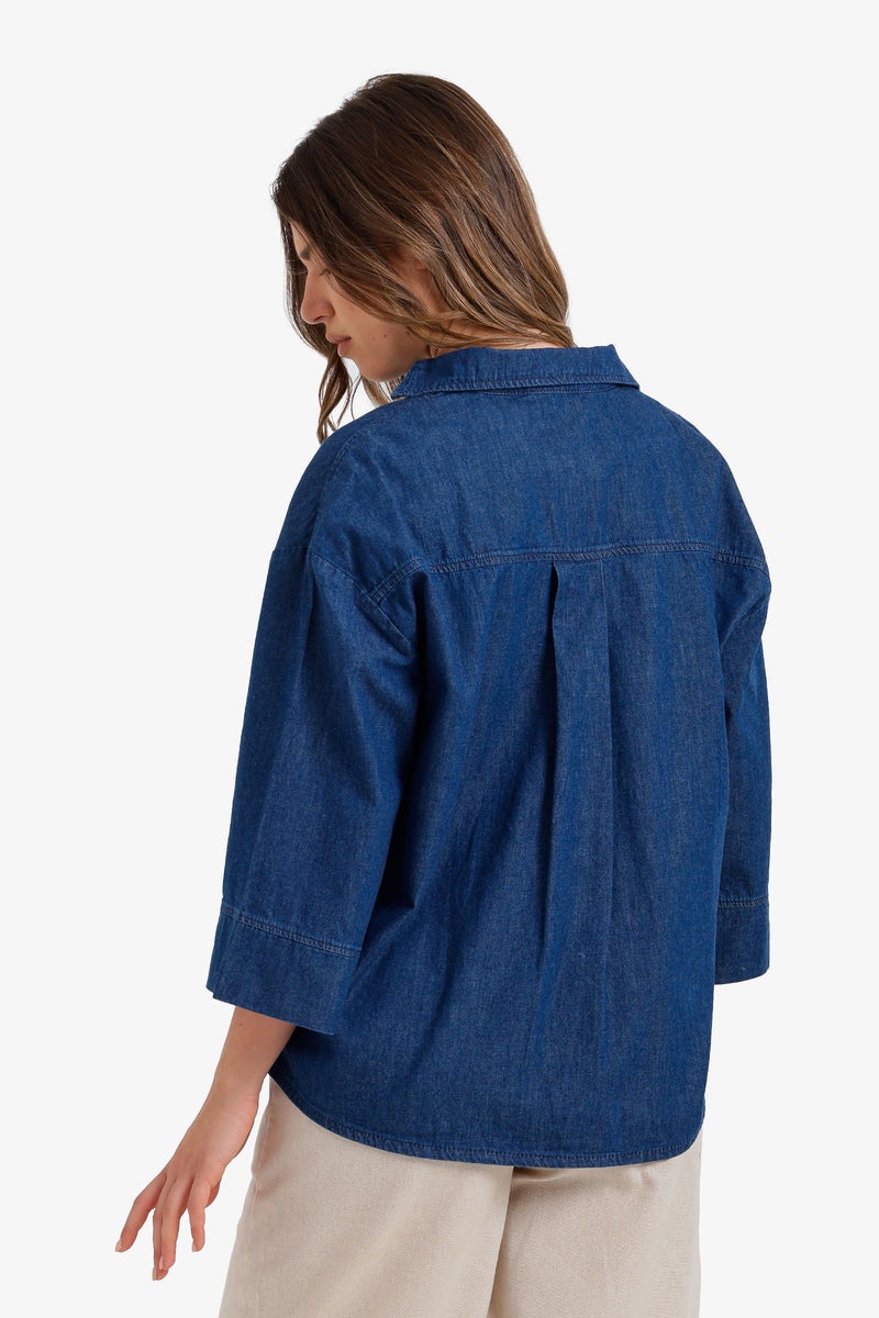 Carina Lightweight Denim Shirt - Image 3