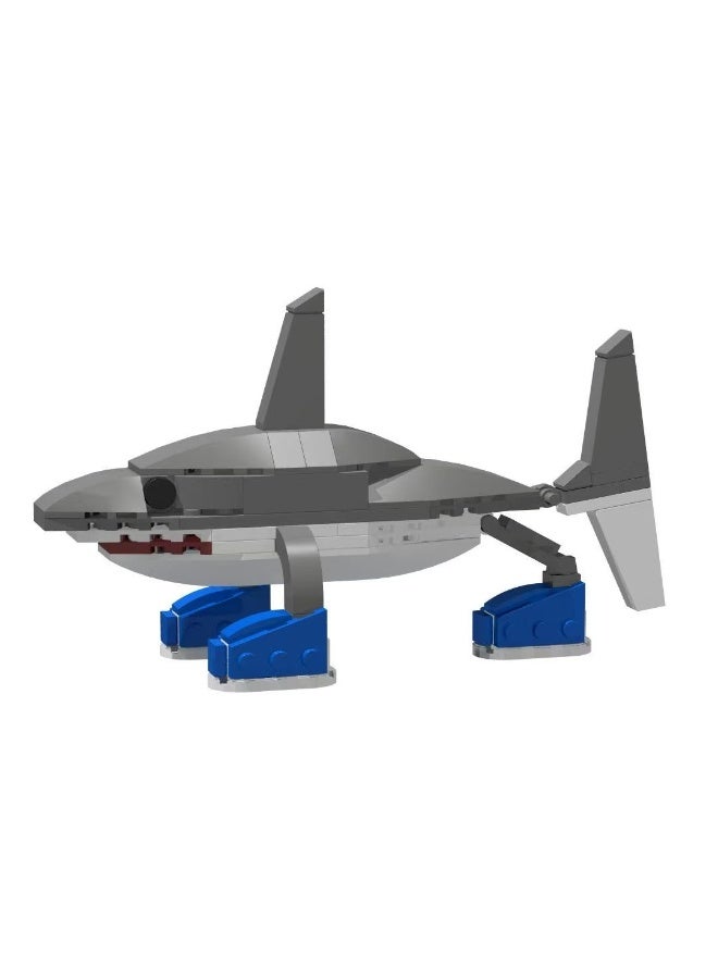 6-Piece TungTungSahur Figure Set – Shark-Themed Desktop Decor & Building Blocks - Image 4