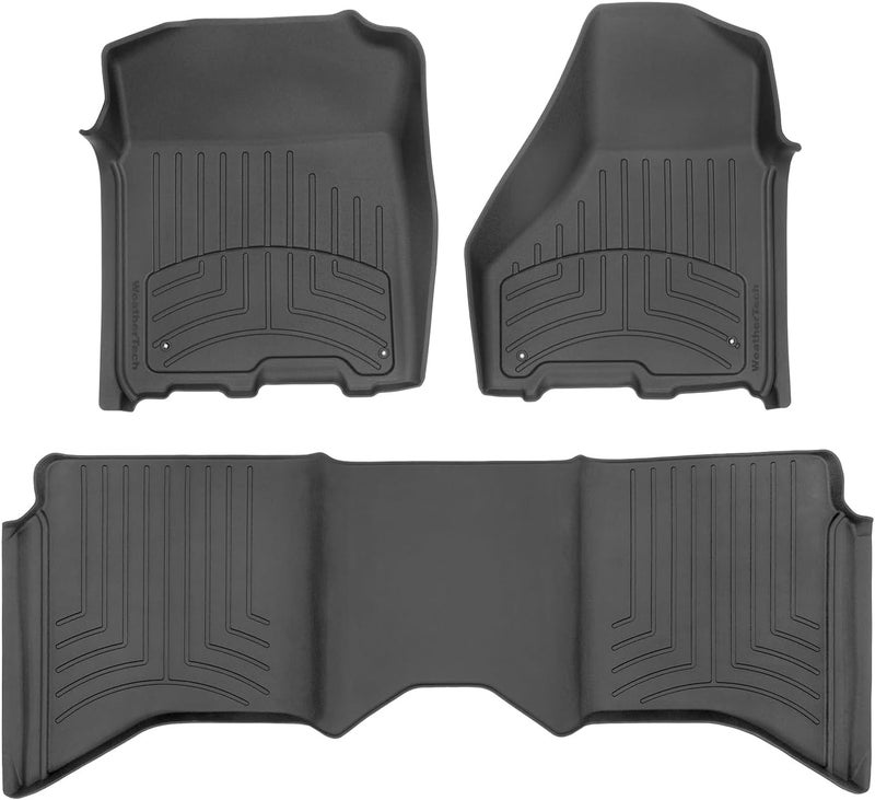 WeatherTech FloorLiner HP Custom Fit Floor Mats for Ram Trucks - Black - Image 1