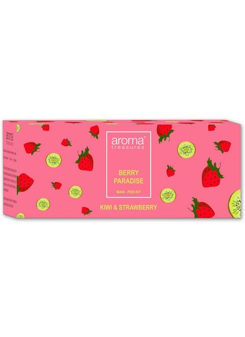 Berry Paradise Strawberry And Kiwi Fizz Mani-Pedi Kit -One-Time Use, 100 G
