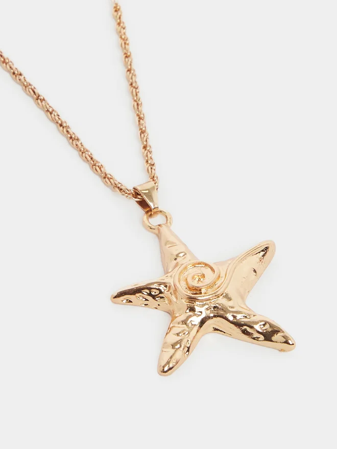 Styli Styli Set of 2 - Starfish Drop Necklace and Ring