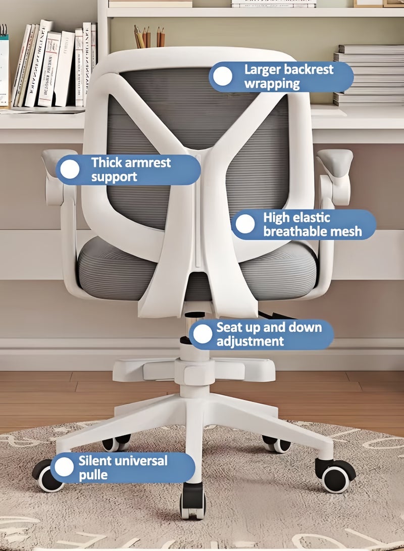 MLADEN Ergonomic Kids Desk Chair, Study Chair for Boys Girls with Height Adjustable, Swivel Mesh Task Student Chairs, Growing Teen Office Chair for Home/School/Office - Image 3