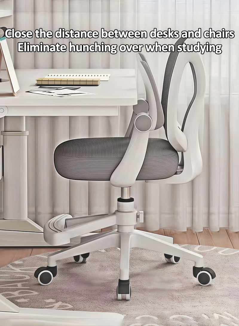 MLADEN Ergonomic Kids Desk Chair, Study Chair for Boys Girls with Height Adjustable, Swivel Mesh Task Student Chairs, Growing Teen Office Chair for Home/School/Office - Image 5