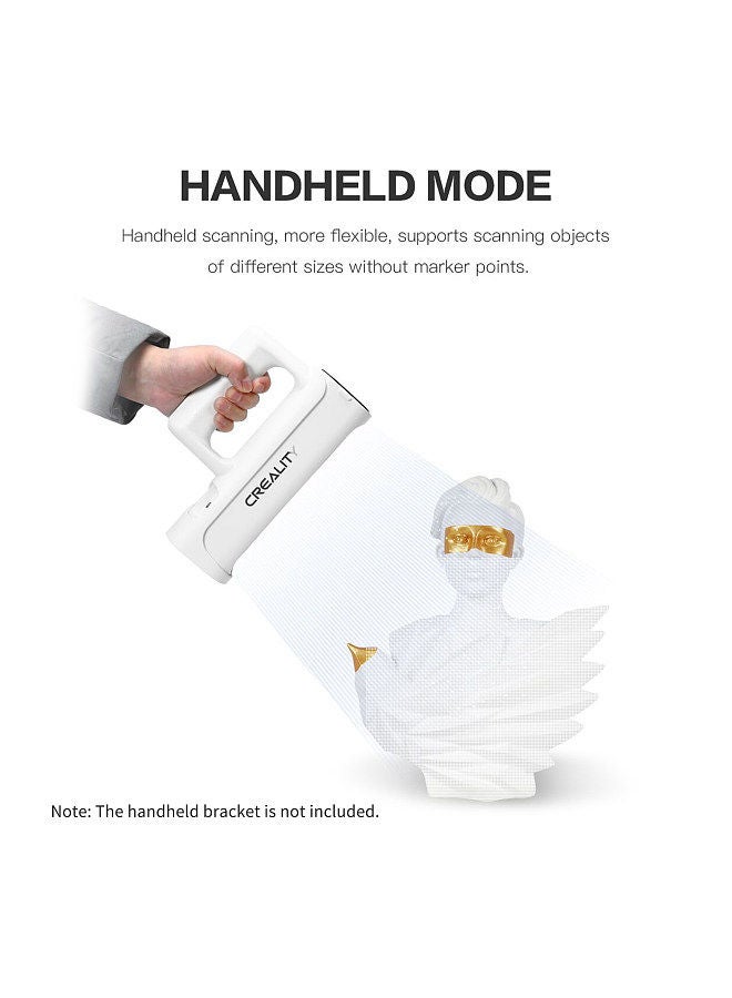 Creality CR-SCAN01 Portable 3D Scanner 3D Modeling Scanner High Precision Support OBJ/STL Output with Turntable for 3D Printing Industrial Design Modeling