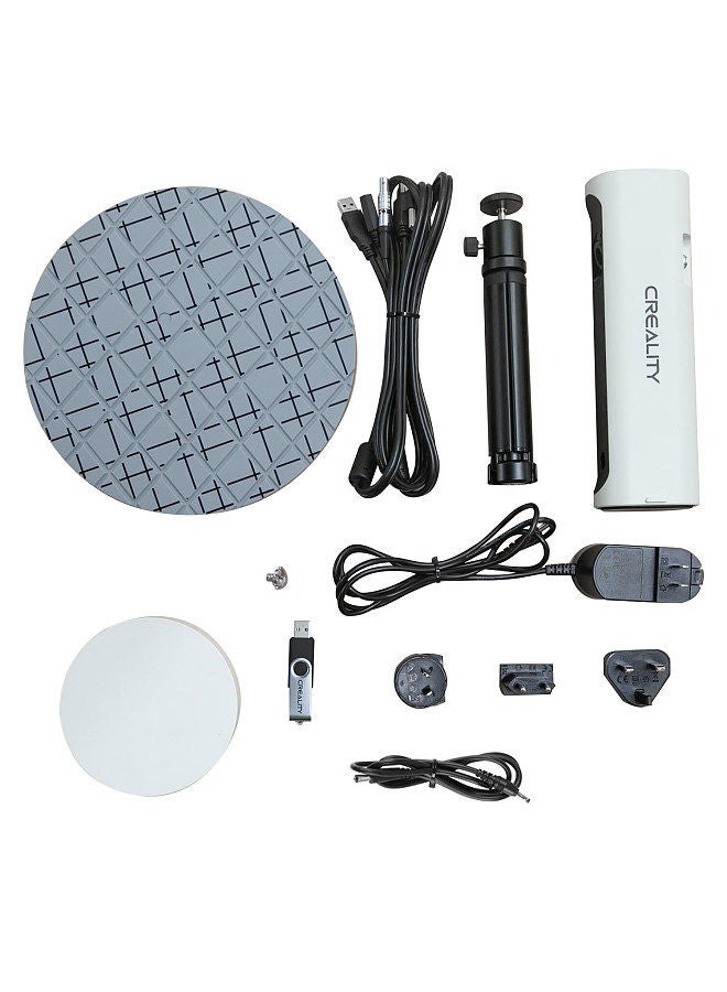 Creality CR-SCAN01 Portable 3D Scanner 3D Modeling Scanner High Precision Support OBJ/STL Output with Turntable for 3D Printing Industrial Design Modeling