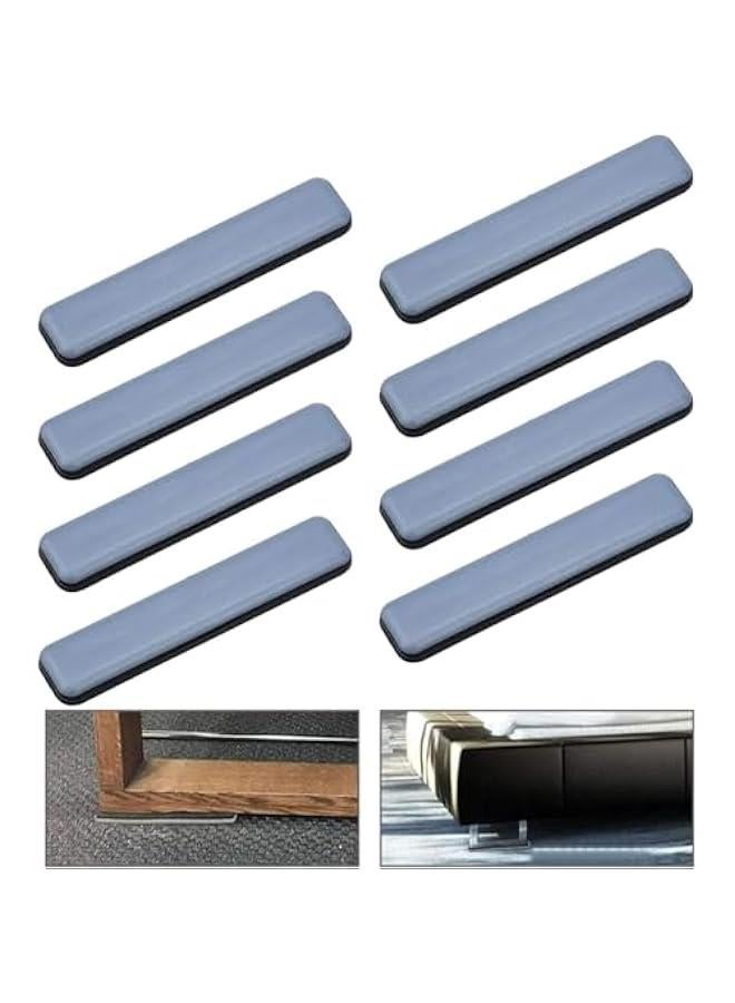MOXO Furniture Sliders 8  Sliding Pads for Carpet SelfStick Furniture Glides Adhesive Furniture Movers Sliders 3.9 x 1inch Furniture Moving Pads for Tiled Hardwood Floors - Image 1