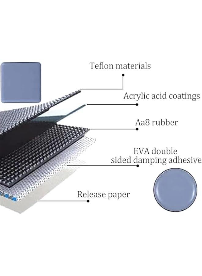 MOXO Furniture Sliders 8  Sliding Pads for Carpet SelfStick Furniture Glides Adhesive Furniture Movers Sliders 3.9 x 1inch Furniture Moving Pads for Tiled Hardwood Floors - Image 2