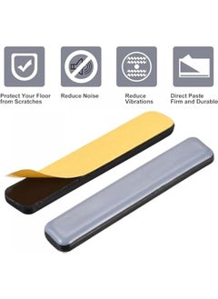 MOXO Furniture Sliders 8  Sliding Pads for Carpet SelfStick Furniture Glides Adhesive Furniture Movers Sliders 3.9 x 1inch Furniture Moving Pads for Tiled Hardwood Floors  - Image 4