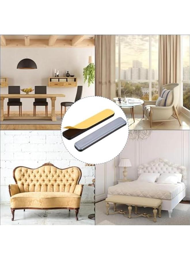 MOXO Furniture Sliders 8  Sliding Pads for Carpet SelfStick Furniture Glides Adhesive Furniture Movers Sliders 3.9 x 1inch Furniture Moving Pads for Tiled Hardwood Floors - Image 5