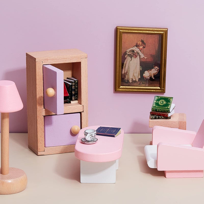 Skylety 24 Pieces 1:12 Scale Miniatures Dollhouse Books Assorted Miniatures Dollhouse Accessories Small Books Decoration Accessories Doll Toy Supplies(Printed Style) - Image 5