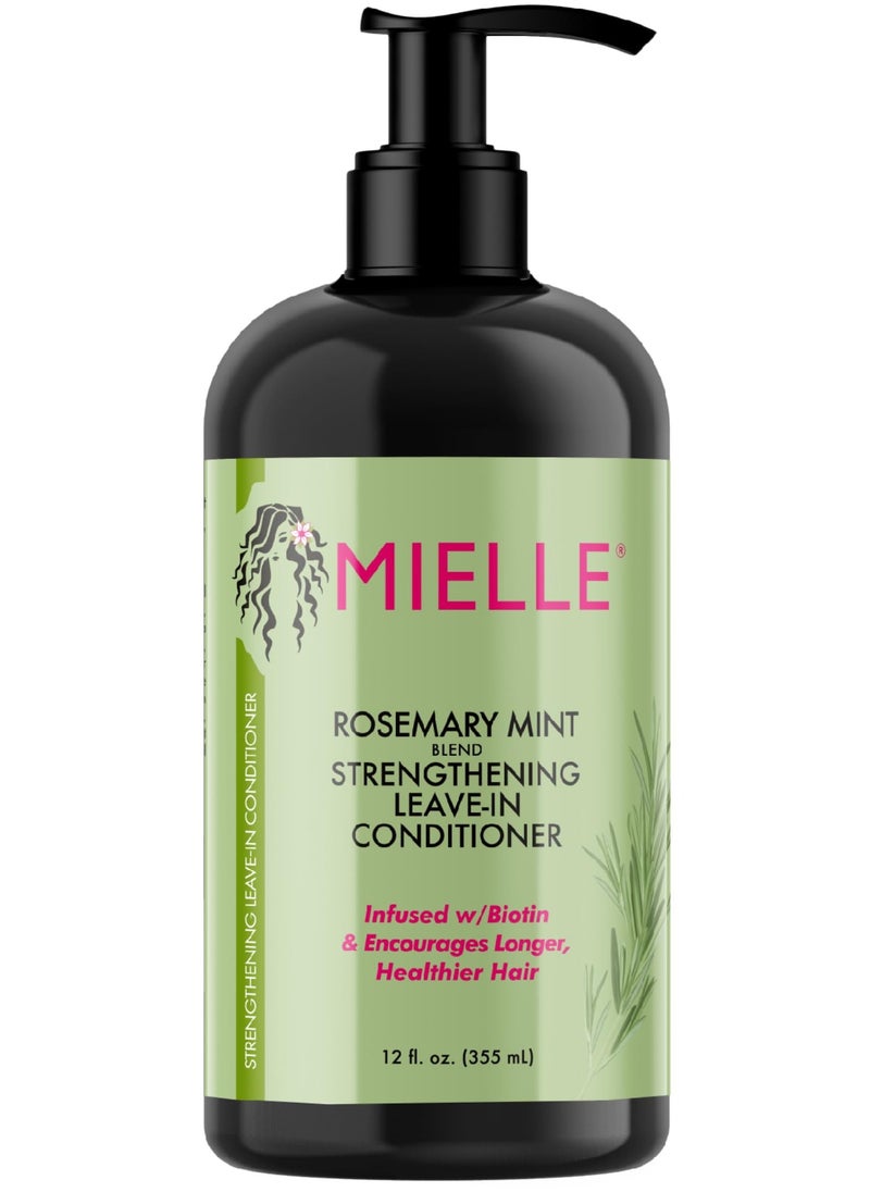 MIELLE ORGANICS CARE - Mielle Organics Rosemary Mint Strengthening Leave-In Conditioner, Supports Hair Strength, Smooth Conditioner for Dry and Crinkled Hair, Weightless Hair Treatment 355ml - Image 1
