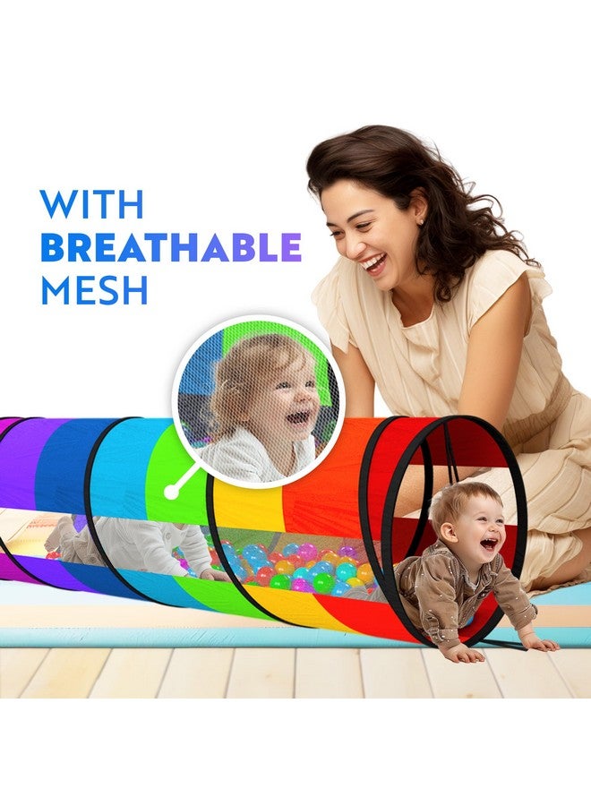 Playz Extra-Large Play Tunnel for Toddlers 1-3 Years - Pop-Up Baby Crawl Tube, Sensory Activity, Indoor & Outdoor Kids Toy, Collapsible for Easy Storage  - Image 3