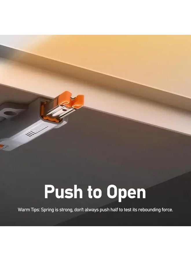 4 Pack Heavy Duty 30N Spring Loaded Self Closing Door Catches Polished Metal Plastic - Image 5