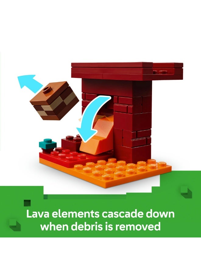 ليغو لعبة معركة حمم العالم السفلي من ليغو® Minecraft®‍‌‎ للأطفال 21266 - Image 4