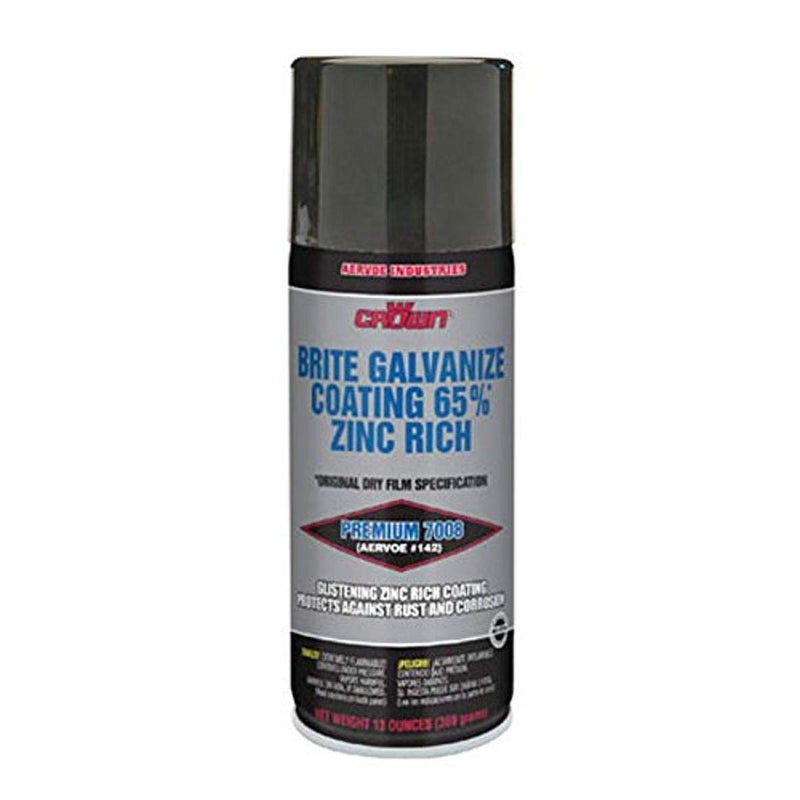 7008 Brite Galvanize Coating 65% Zinc Rich, Metallic, 13oz