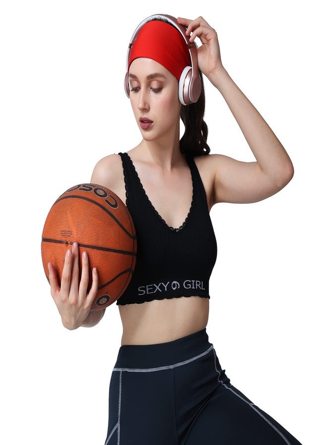 PAROPKAR Multi Sports Moisture Wicking Headband Sweatband Wristband Hairband for Gym Yoga Workout Outdoor Running Cycling Football Cricket for Men Women (Red Yellow) - Image 5