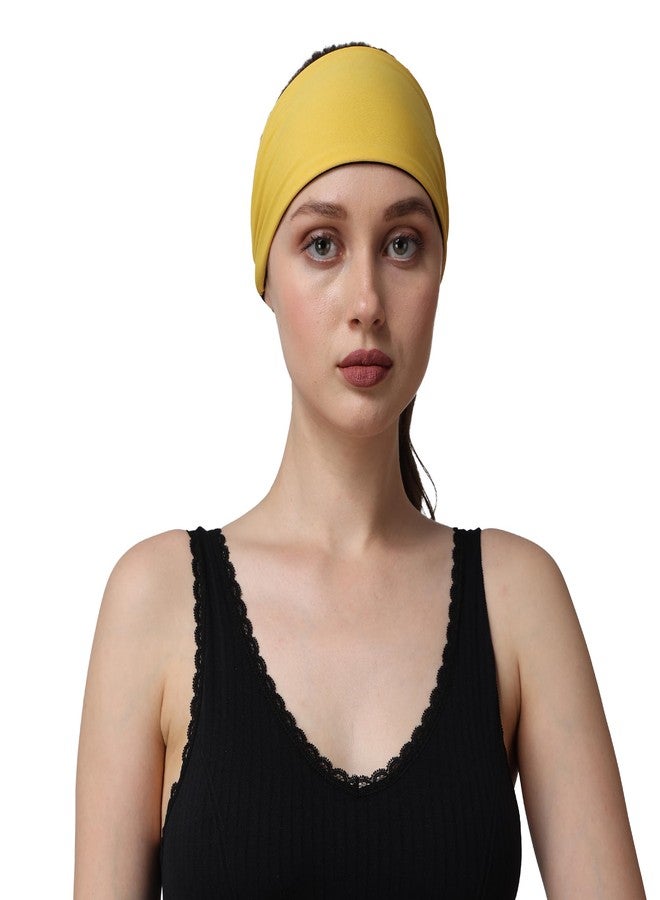 PAROPKAR Multi Sports Moisture Wicking Headband Sweatband Wristband Hairband for Gym Yoga Workout Outdoor Running Cycling Football Cricket for Men Women (Red Yellow) - Image 2
