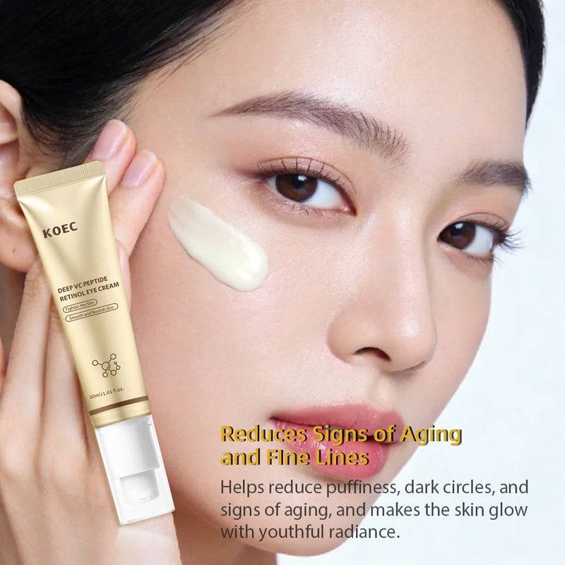 Koec Retinol Polypeptide/Turmeric Kojic Acid/Pdrn Collagen Eye Cream Three-Piece Set Tk -Selling Essence - Image 4