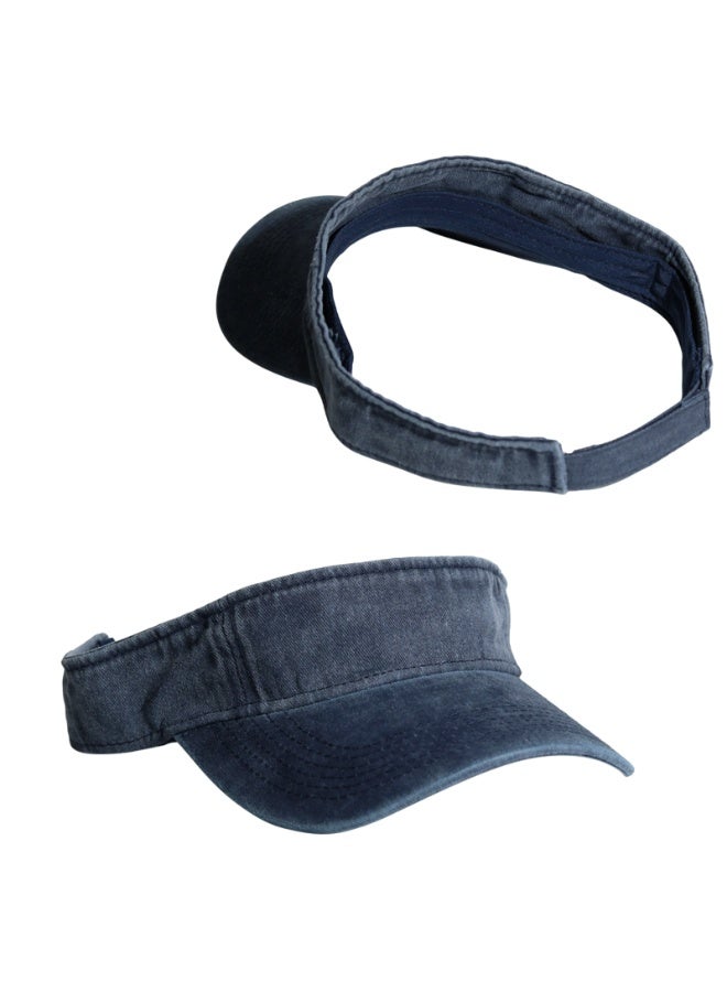 Sports Sun Visor Hats，Cotton Adjustable Sun Caps for Men Women - Image 2