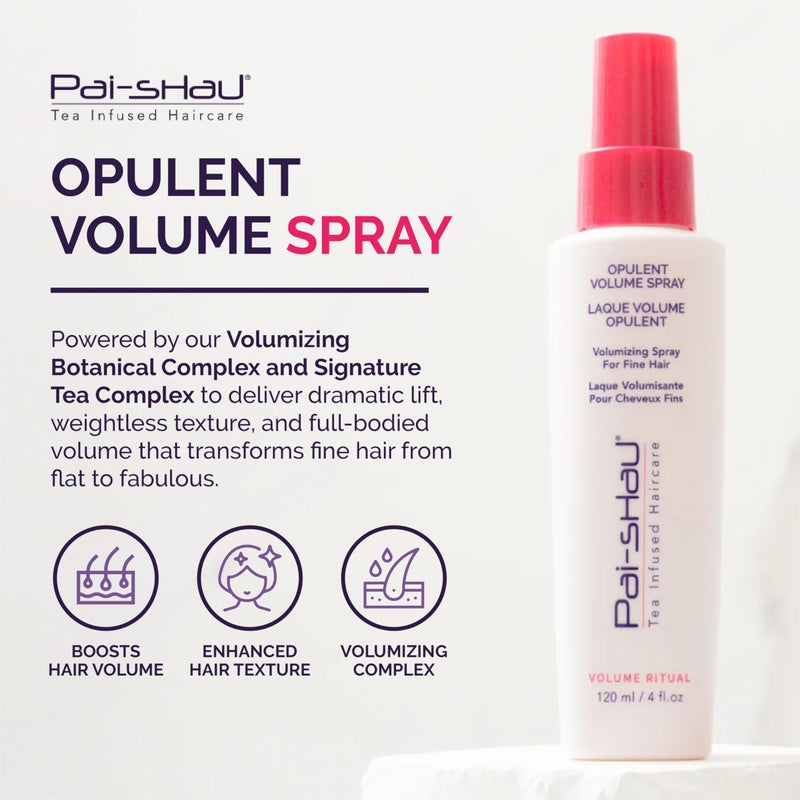 Pai-Shau Opulent Volume Spray - Volumizing Spray for Fine Hair - Provides Improved Texture, Weightless Volume and Lift - Volume Spray for Women - 4 Fl Oz - Image 2