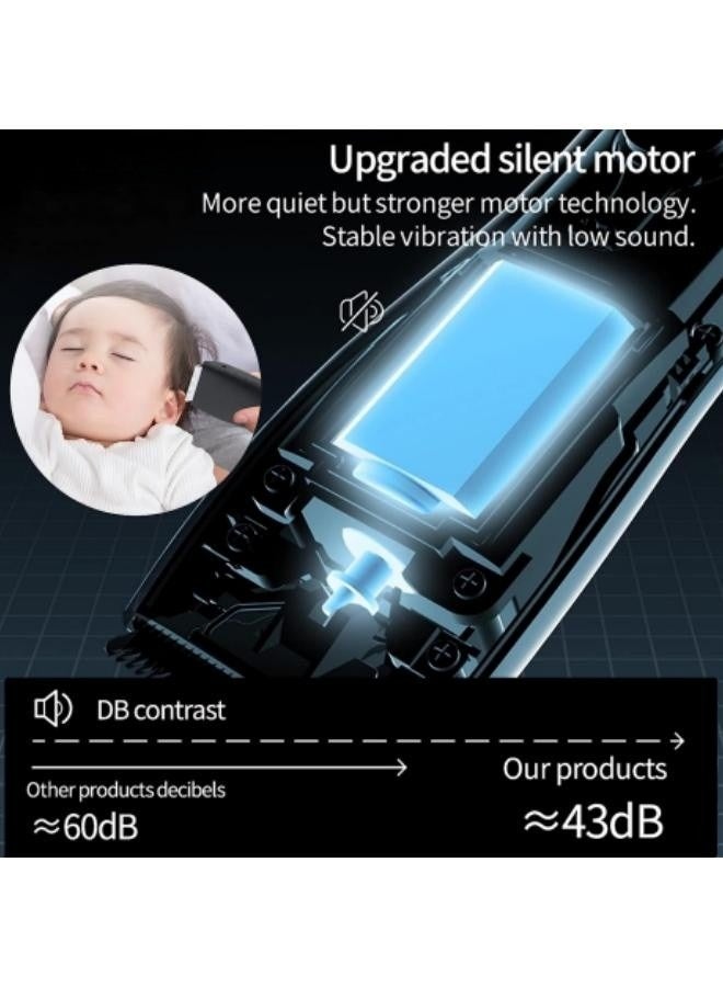 GGEROU Electric Body Hair Trimmer for Men Groin Trimmer Beard Hair Clippers Mens Grooming Kit, Cordless Ceramic Blade Heads IPX6 Waterproof for Wet/Dry Use Low Sound Body Trimmer - Image 2