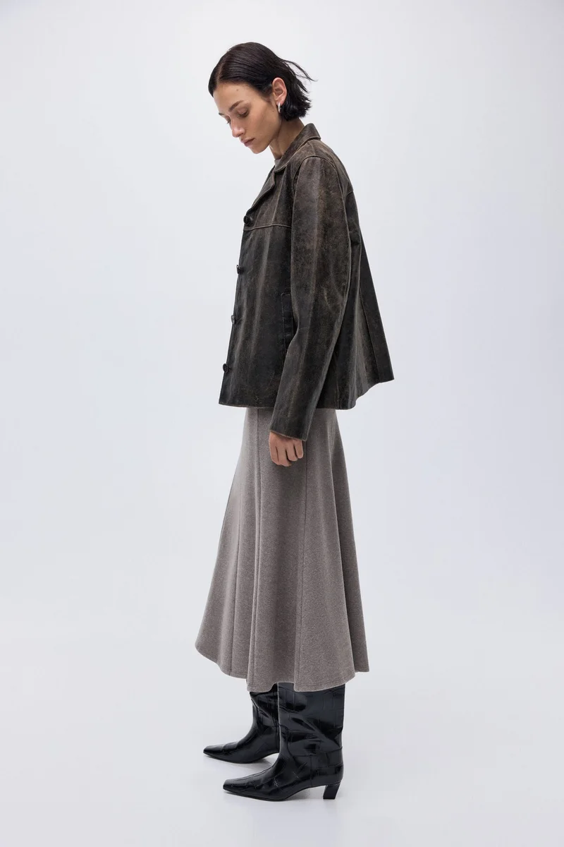 H&M Fine-knit midi skirt