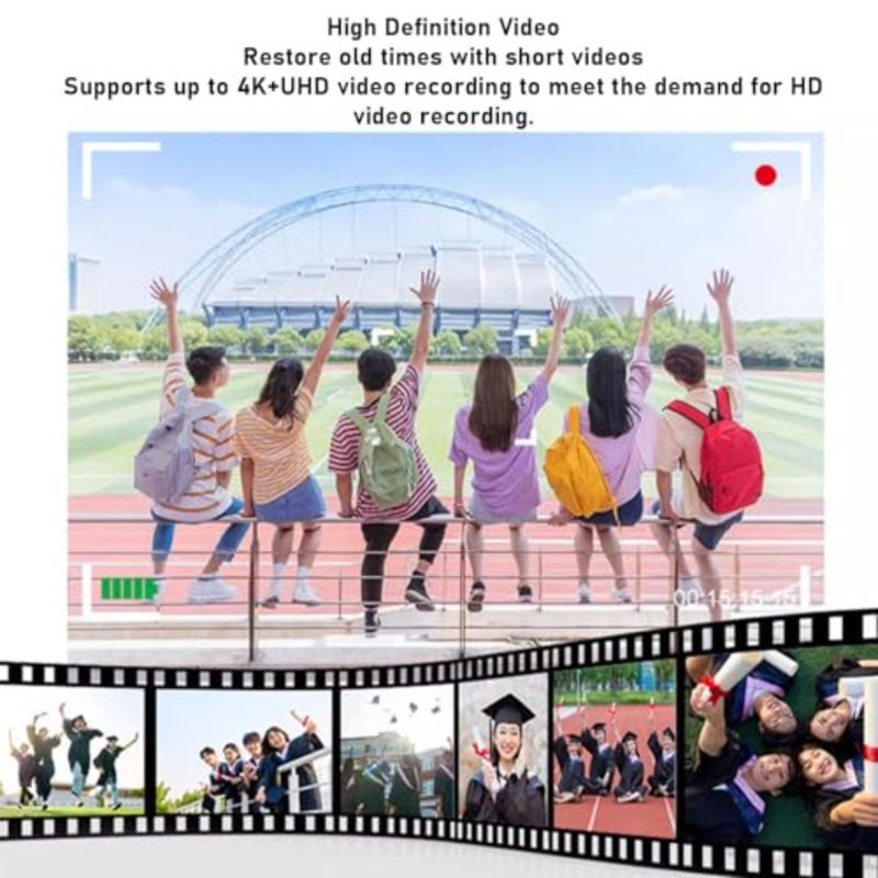 4K Digital Camera for photography and video, 64MP mirrorless camera with 180 flip screen, black, 16x zoom and anti-shake auto focus - Image 2