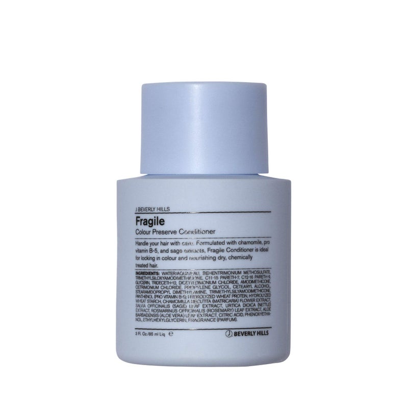 J Beverly Hills J Beverly Hills Blue Fragile Colour Preserve Conditioner with Chamomile for Split Ends 3 Oz 