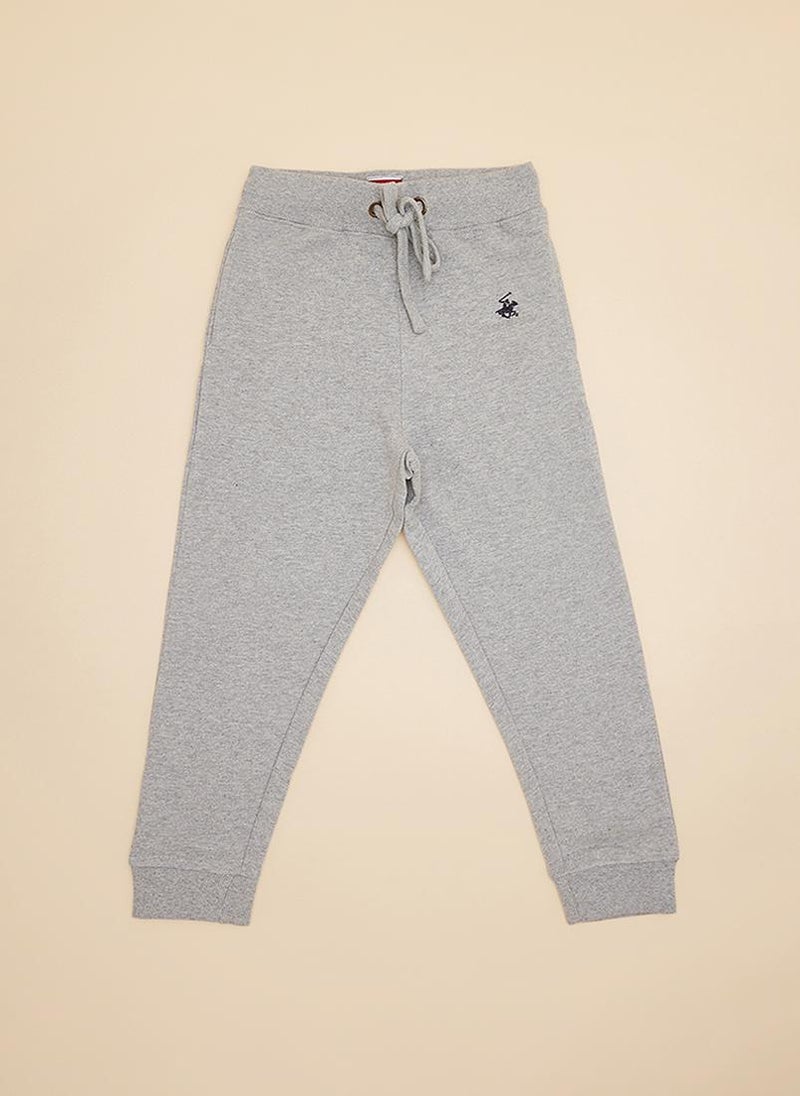 بيفرلي هيلز بولو كلوب بنطال رياضي بخصر مطاطي مطرز بشعار