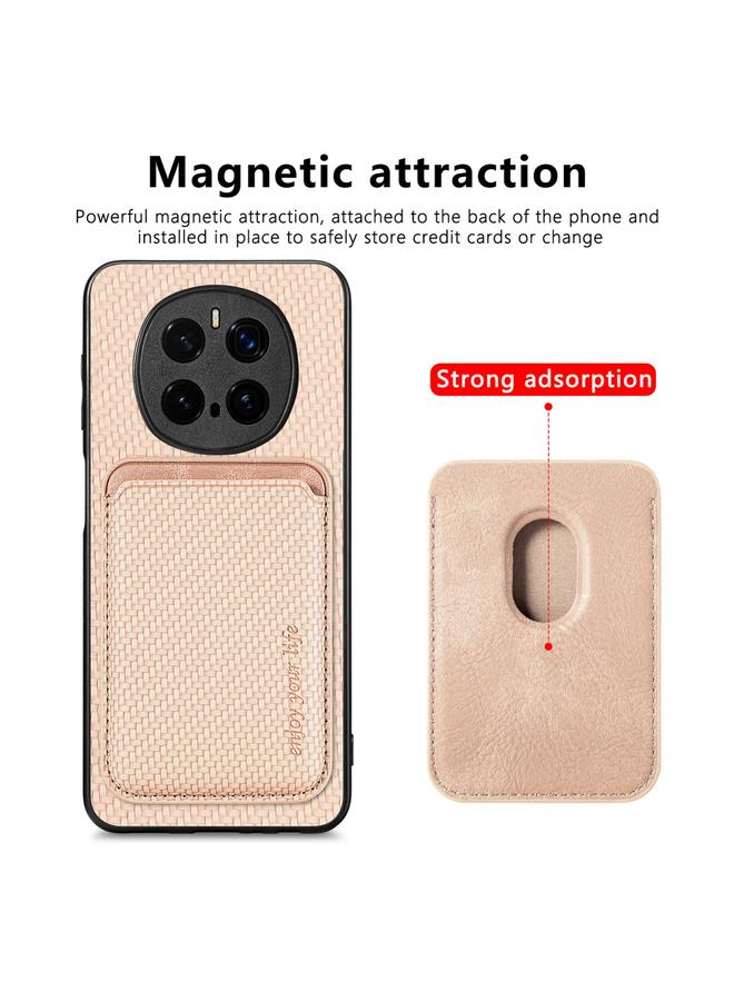 S-TOP Case For Honor Magic 7 Pro Carbon Fiber Leather Card Magsafe Phone Case - Image 2