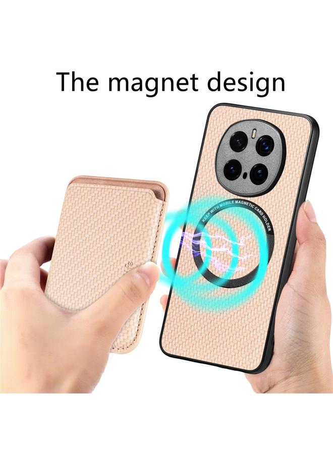 S-TOP Case For Honor Magic 7 Pro Carbon Fiber Leather Card Magsafe Phone Case - Image 3