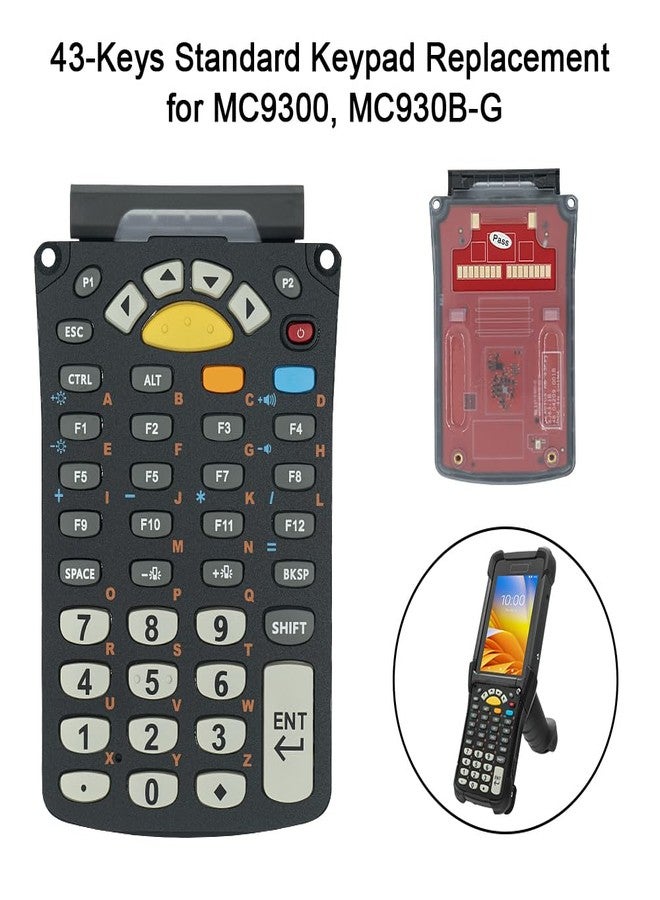 لوحة مفاتيح قياسية بديلة مكونة من 43 مفتاحًا لجهاز مسح الباركود المحمول Zebra Symbol MC930B-G (KYPD-MC9343FN-01، KYPD-MC9343FN-10) - Image 5