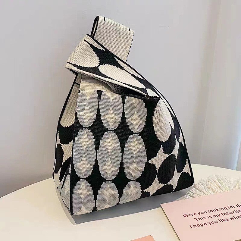Bags With Unique Designs, Knitted Handbags, Tote Bags, First Choice For Teacher'S Day, Women'S Vest Bags, Shoulder Bags, Casual Floral Elements - Image 5