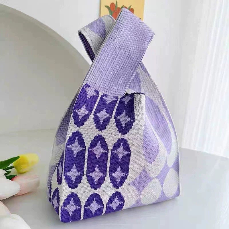 Bags With Unique Designs, Knitted Handbags, Tote Bags, First Choice For Teacher'S Day, Women'S Vest Bags, Shoulder Bags, Casual Floral Elements - Image 4
