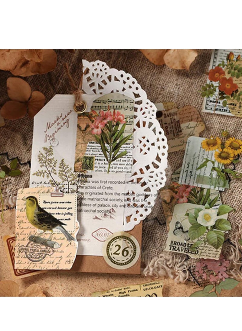 Generic Botanical Vintage Scrapbooking Paper for Journaling and Card Making Art Supplies Gift Wrapping  - Image 4