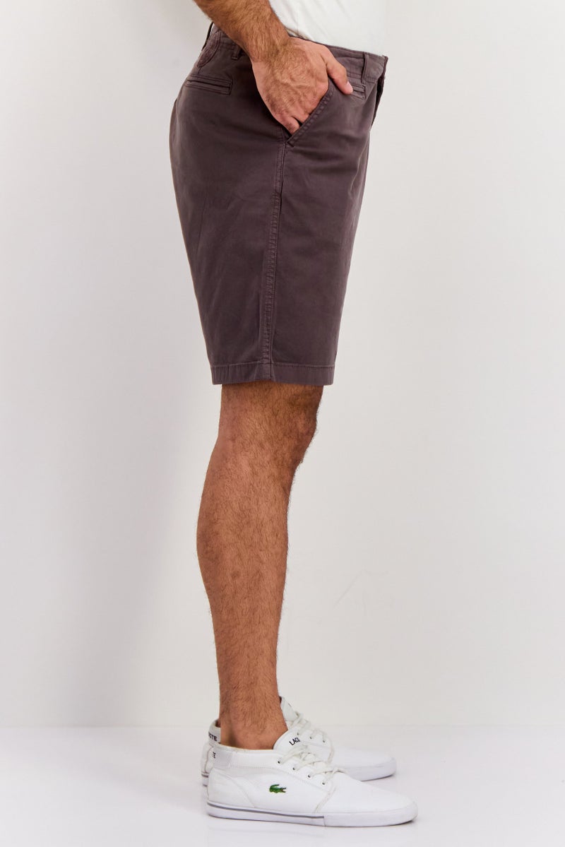 Paperbacks Men 9 Inseam Solid Chino Shorts, Grey - Image 2