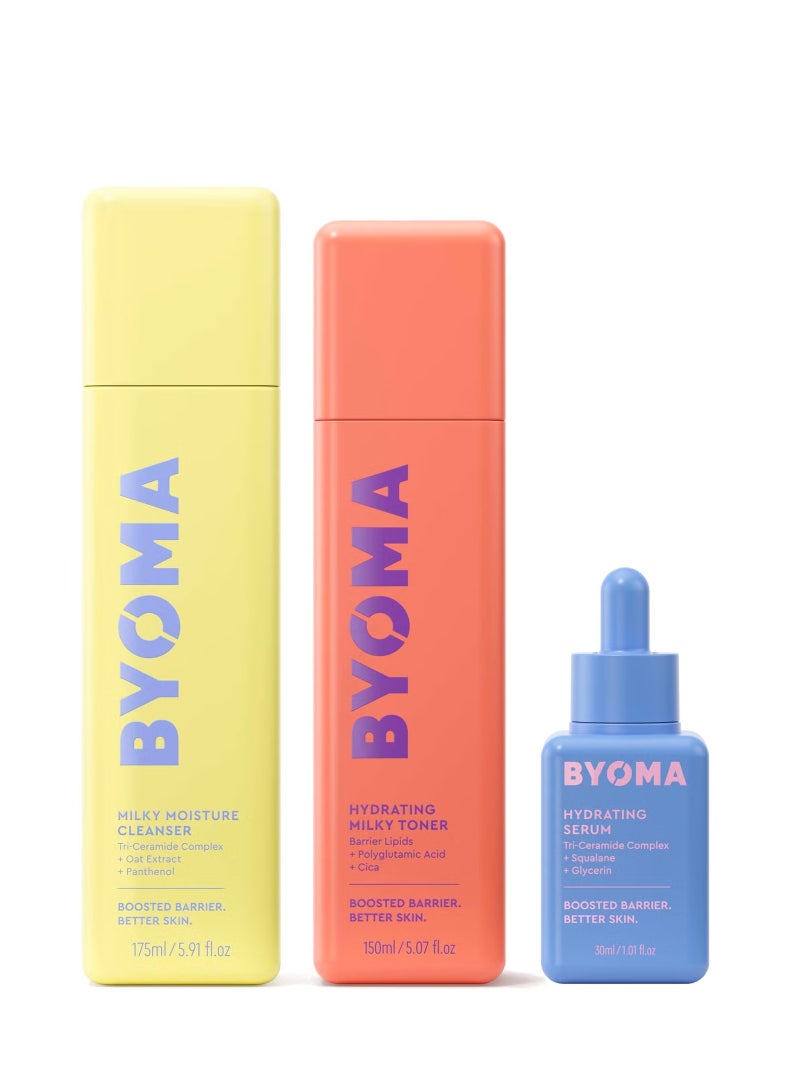 بيوما مجموعة منظف بيوما المرطب بالحليب 175 مل، وتونر الحليب المرطب 150 مل، وسيروم مرطب 30 مل - Image 1
