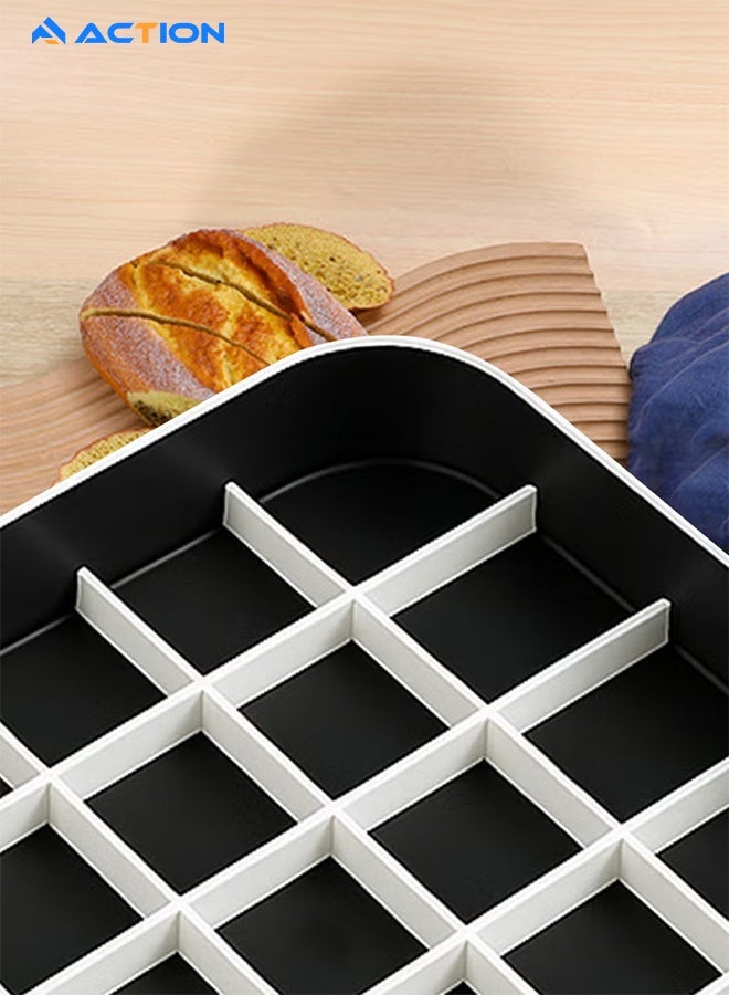 أكشن صينية خبز البسبوسة مع قطاعة باللون الأبيض - Image 5