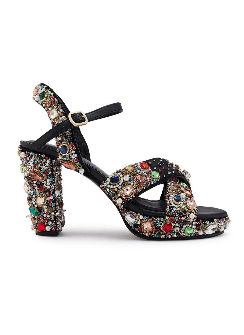 Anaar Anaar Go Get'em Sandals, Womens Festive, Special Occasion and Partywear Premium Sandals  - Image 2