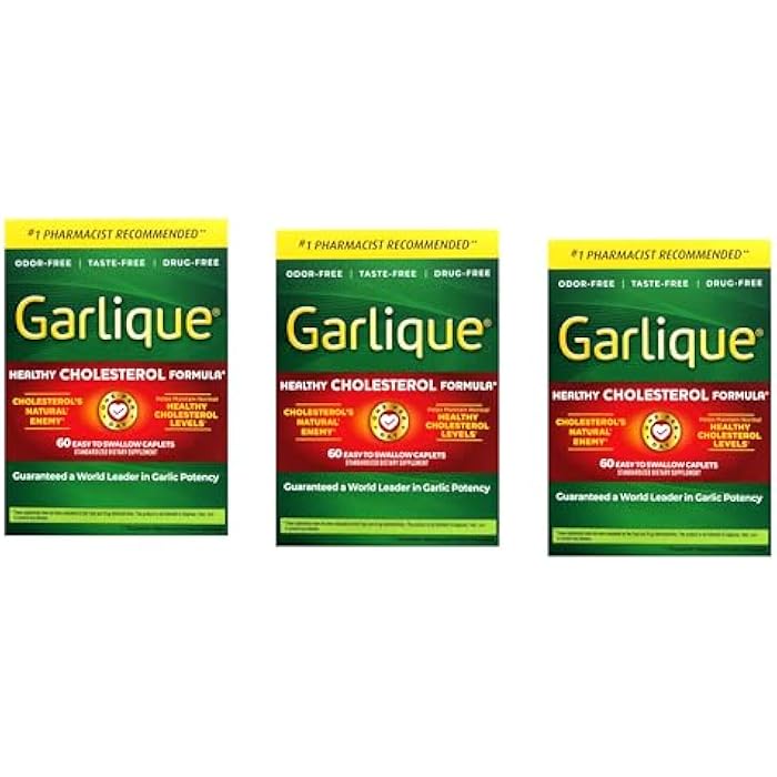 Garlique Caplets 60 Tablets (Pack of 3) - Image 1