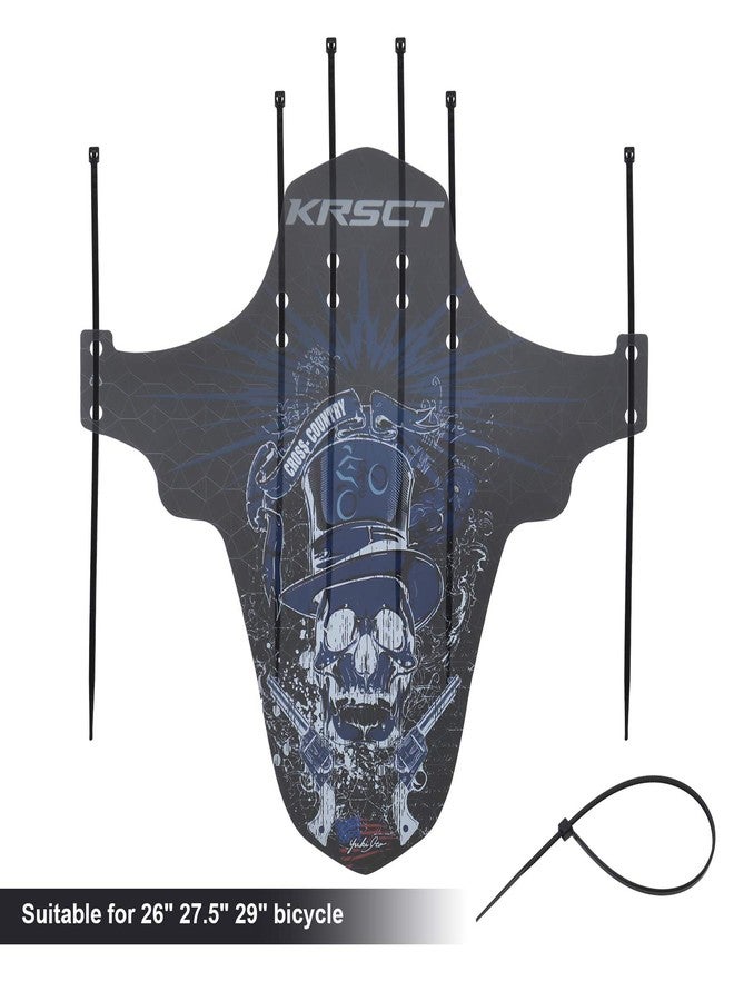 Micro Traders 2X MTB Bicycle Mudguards Kit Black Blue Mountain Bike Front Rear Splash Mud Guards Ultra Thin Fit for 26“ 27.5” 29“ Wheel - Image 3